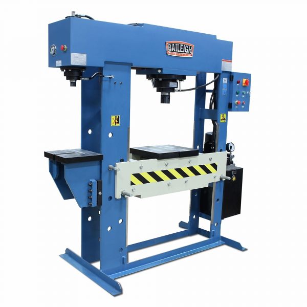 Baileigh 60/15T Hydraulic H-Frame Press 11.5in. Stroke Press Type Hydraulic Max. Pressure 60 Ton Stroke Length 7.5in Model HSP-60M-C