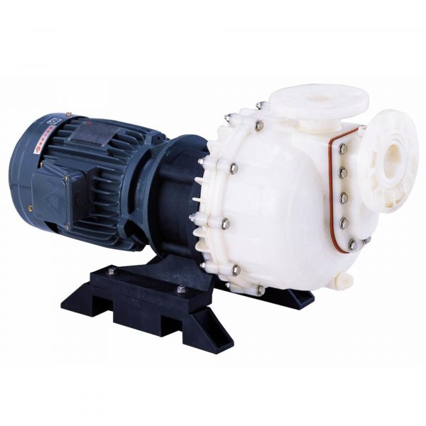 Gol Pumps Self-Priming Chemical pump (PVDF) 230V 3PH Max. Flow 3012 GPH Horsepower 1 HP Port Size 1.5in Model GPD-132F