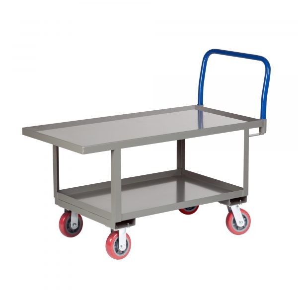 Little Giant Ergonomic Work Height Platform Truck Lipped Deck Capacity 2000lbs Platform Width 24in RNL2-2460-6PY