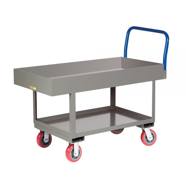 Little Giant Ergonomic Work Height Platform Truck Lipped Deck Capacity 2000lbs Platform Width 30in RNL2X6-3060-6PY