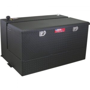 RDS Aluminum Transfer Fuel Tank Toolbox Combo 95-Gallon L-shaped Black Diamond Plate Model 72367PC