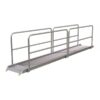 Vestil 192in Walk Ramp w/Handrails Aluminum 1000lb. Capacity Model AWR-28-16B-HR