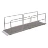 Vestil 168in Walk Ramp w/Handrails Aluminum 1600lb. Capacity Model AWR-38-14A-HR