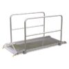 Vestil 84in Walk Ramp w/Handrails Aluminum 2800lb. Capacity Model AWR-38-7B-HR