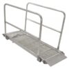 Vestil 28in Ramp w/Handrail Aluminum 2800lb. Capacity Model AWR-G-28-6A-HR