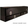 Buyers Products Contractor Truck Box w/Drawer 72in Aluminum Diamond Plate Glossy Black Model 1725641
