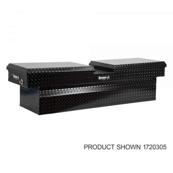 Buyers Products Gull Wing Truck Box Width 71in Body Material Aluminum Color Finish Diamond Plate Glossy Black Model 1720318