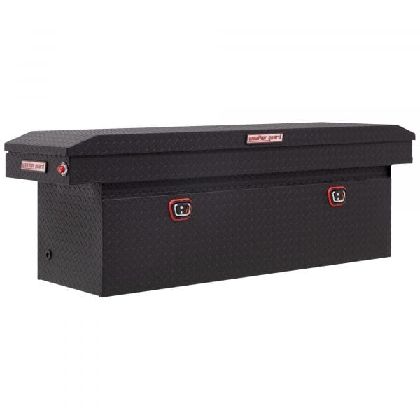 Weather Guard 71.5in Saddle Box Width 20.25in Body Material Aluminum Color Finish Textured Matte Black Model 123-52-03
