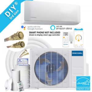 MRCOOL DIY 18k 20 SEER Ductless Mini-Split Heat Pump 230V BTU Cooling 18000 Volts 230 Cooling Capacity 750 ft² Model DIY-18-HP-230B