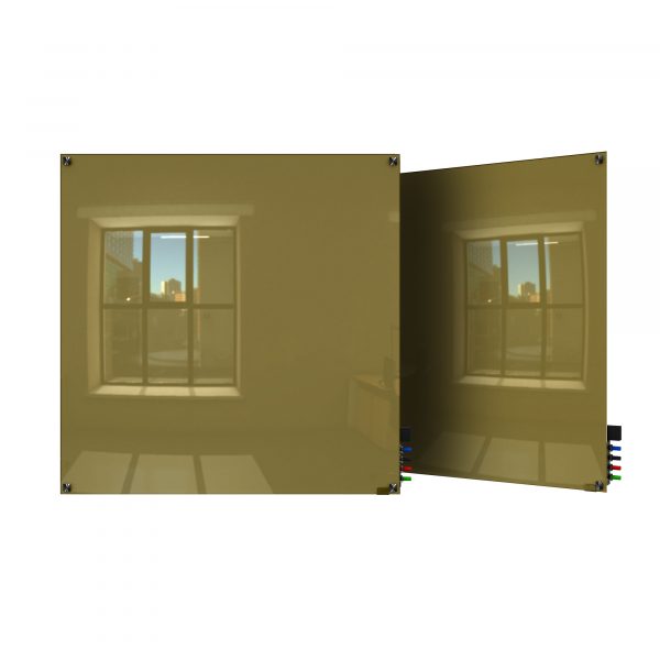 Ghent 4ft.x4ft. Mag. Glass Board Colors Square Corners Beige Color Finish Beige Pieces 1 Product Type Whiteboard Model HMYSM44BG