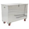 Vestil Portable Tool Box w/Casters 45in x 45in x 39 Color Silver Capacity 2500 ft³ Material Aluminum Model APTS-3660-C