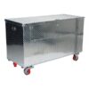 Vestil Tool Box 45in x 45in x 39 Color Silver Capacity 2500 ft³ Material Aluminum Model APTS-3648-C-FD