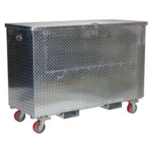Vestil Tool Box Caster/Fork Frnt Dr 36×60 Color Silver Capacity 2500 ft³ Material Aluminum Model APTS-3660-CF-FD