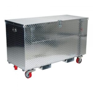 Vestil Tool Box with Casters 24×48 Color Silver Capacity 2500 ft³ Material Aluminum Model APTS-2448-CF-FD