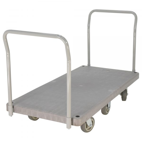 Vestil PPT-3-62 Plastic Platform Truck (3000 lb, 2 Handles) - Image 2