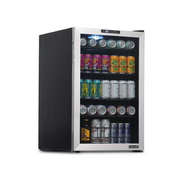 Newair 160 Can Freestanding Beverage Fridge Can Capacity 160 Height 32.75in Width 21.3in Model NBC160SS00