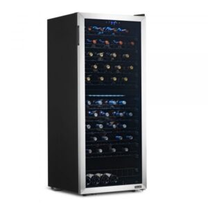 Newair Ultra-Quiet Inverter Compressor Fridge Height 47.64in Width 23.43in Color Family Stainless Steel Model NWC098SS00
