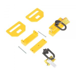 Vestil Forklift Tie Down Clamps Load Capacity 4400lbs Extension Length 48in Extension Width 6in Model FTDC-6-4400