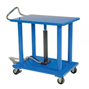 Vestil 24×36 Hydraulic Post Table 3k Capacity 3000lbs Lowered Height 36in Raised Height 54in Model HT-30-2436