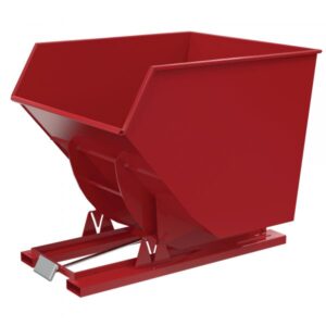Vestil Heavy Duty Hopper Capacity 6000lbs Volume 3.5 yd³ Color Red D-350-HD-SR