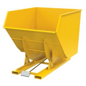 Vestil Heavy Duty Hopper Capacity 6000lbs Volume 3.5 yd³ Color Yellow D-350-HD-YEL