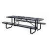 Vestil Picnic Table Table Shape Rectangle Primary Color Black Height 30.375in Model PT-MX-3072-BK