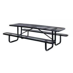 Vestil Picnic Table Table Shape Rectangle Primary Color Black Height 30.375in Model PT-MX-3072-BK