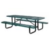Vestil Picnic Table Table Shape Rectangle Primary Color Green Height 30.375in Model PT-MX-3072-GN
