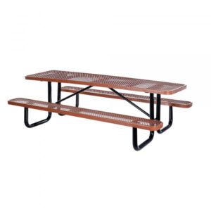 Vestil Picnic Table Table Shape Rectangle Primary Color Brown Height 30.375in Model PT-MX-3072-BN