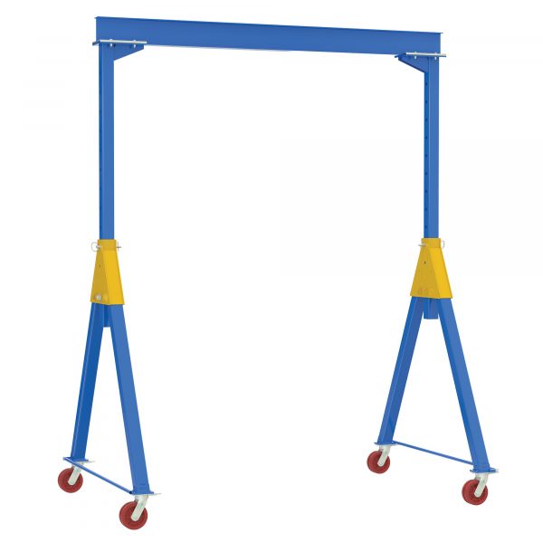 Vestil Knockdown Gantry Crane Material Type Steel Load Capacity 6000lbs I-Beam Length 180in Model AHSN-6-15-16-VG