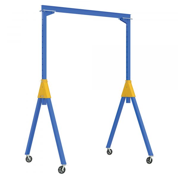 Vestil Knockdown Gantry Crane Material Type Steel Load Capacity 4000lbs I-Beam Length 120in Model AHSN-4-10-14-VG