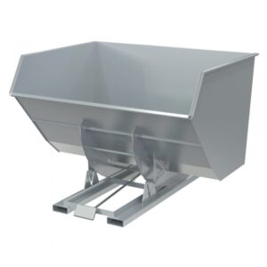 Vestil Heavy Duty Hopper Capacity 6000lbs Volume 5 yd³ Color Red Model D-500-HD-SR