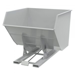 Vestil Heavy Duty Hopper Capacity 6000lbs Volume 4 yd³ Color Gray D-400-HD-GY-MG