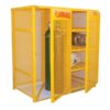 Vestil Horizontal Cylinder Cabinet Height 68.25in Width 60in Color Family Yellow Model CYL-H8-V510