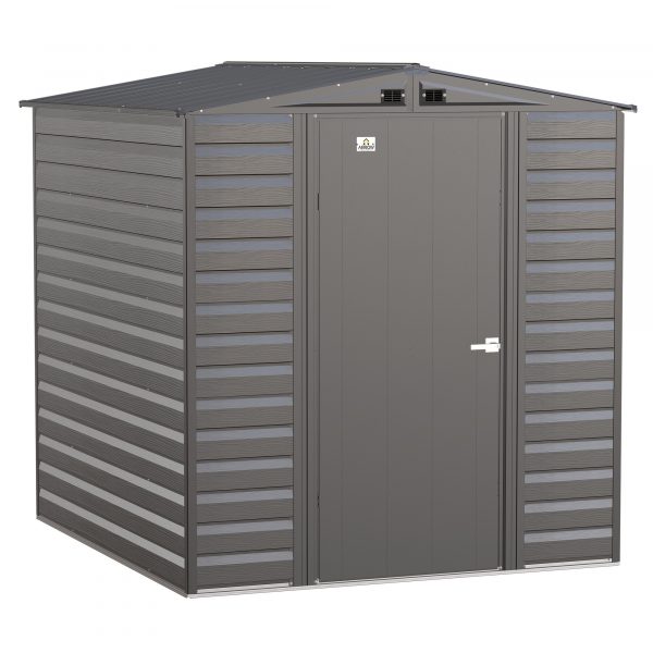 Arrow Select Steel Shed 6×7 Charcoal SCG67CC Length 7ft Width 6ft Outer Material Galvanized Steel Model SCG67CC