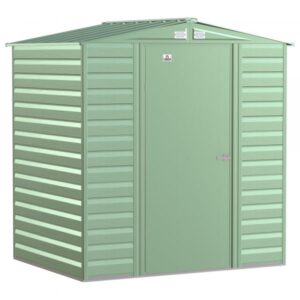 Arrow Select Steel Shed 6×5 Sage Green SCG65SG Length 5ft Width 6ft Outer Material Galvanized Steel Model SCG65SG
