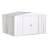 Arrow Classic Steel Shed 10×8 Flute Grey CLG108FG Length 8ft Width 10ft Outer Material Galvanized Steel Model CLG108FG