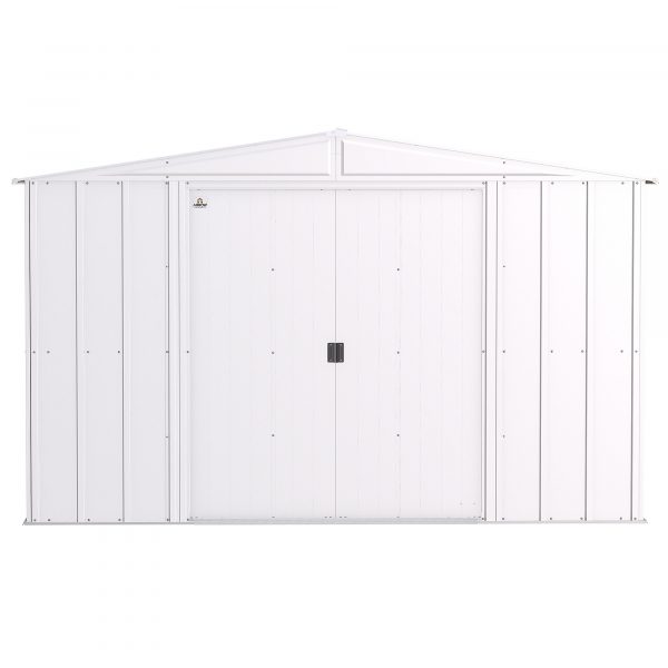 Arrow Classic Steel Shed CLG1012FG 10x12ft Galvanized Steel (Flute Grey) - Image 2