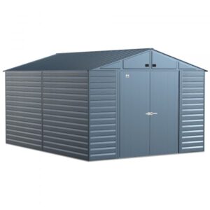 Arrow Select Steel Shed 10×14 Blue Grey SCG1014BG Length 14ft Width 10ft Outer Material Galvanized Steel Model SCG1014BG