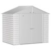 Arrow Select Steel Shed 8×6 Flute Grey SCG86FG Length 6ft Width 8ft Outer Material Galvanized Steel Model SCG86FG