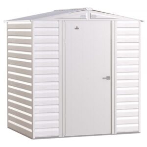Arrow Select Steel Shed 6×5 Flute Grey SCG65FG Length 5ft Width 6ft Outer Material Galvanized Steel Model SCG65FG