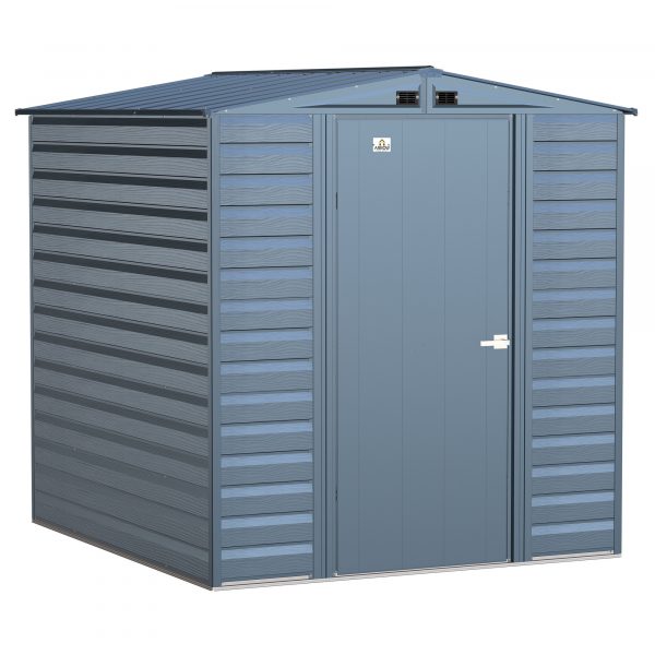 Arrow Select Steel Shed 6×7 Blue Grey SCG67BG Length 7ft Width 6ft Outer Material Galvanized Steel Model SCG67BG