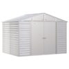 Arrow Select Steel Shed 10×8 Flute Grey SCG108FG Length 8ft Width 10ft Outer Material Galvanized Steel Model SCG108FG
