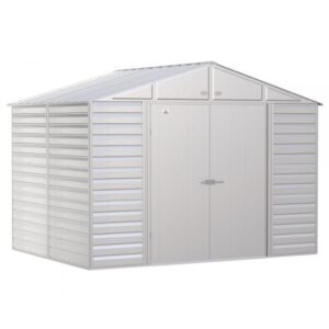 Arrow Select Steel Shed 10×8 Flute Grey SCG108FG Length 8ft Width 10ft Outer Material Galvanized Steel Model SCG108FG