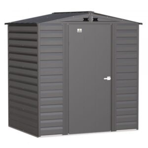 Arrow Select Steel Shed 6×5 Charcoal SCG65CC Length 5ft Width 6ft Outer Material Galvanized Steel Model SCG65CC
