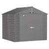 Arrow Select Steel Shed 8×8 Charcoal SCG88CC Length 8ft Width 8ft Outer Material Galvanized Steel Model SCG88CC