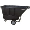 Wesco Poly Forklift Tilt Cart 1 Cu. Yd. Capacity Black Model 272585