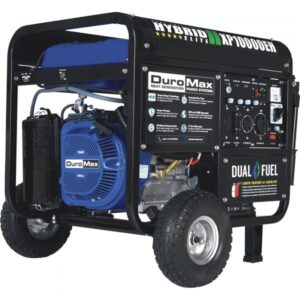 DuroMax Portable Dual Fuel Generator 10000 Surge Watts 8000 Rated Watts Electric Start CARB-Compliant Model XP10000EH