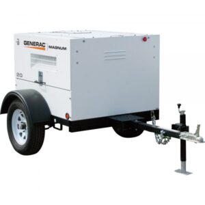 Generac Towable Mobile Diesel Generator 20kW/19kW Single Phase Electric Start Model 6028