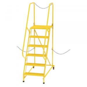 Vestil Semi Trailer Ladder Overall Height 90in Steps 6 Material Type Steel Model LAD-STAL-6-P-YL